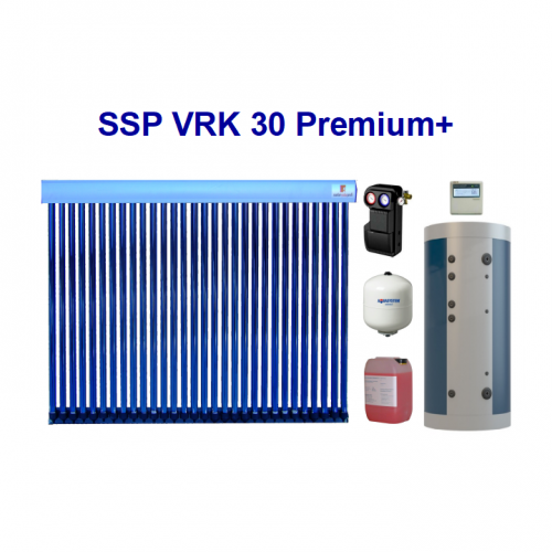 Sistem cu panouri solare cu tuburi vidate SSP VRK 300 litri - Featured image