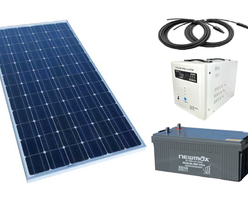 Sistem solar fotovoltaic independent 280W, 220V C.A. invertor MPPT combi sinus pur - Featured image